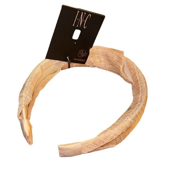 NWT INC International Concepts Metallic Knotted Headband, Gold - Picture 3 of 3